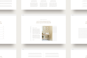 FAQ Canvases Template For Showit