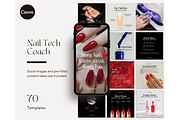 Nail Tech Instagram Template - Canva, a Social Media Template by TheTemplateTopia (Thumbnail 1 of 10)