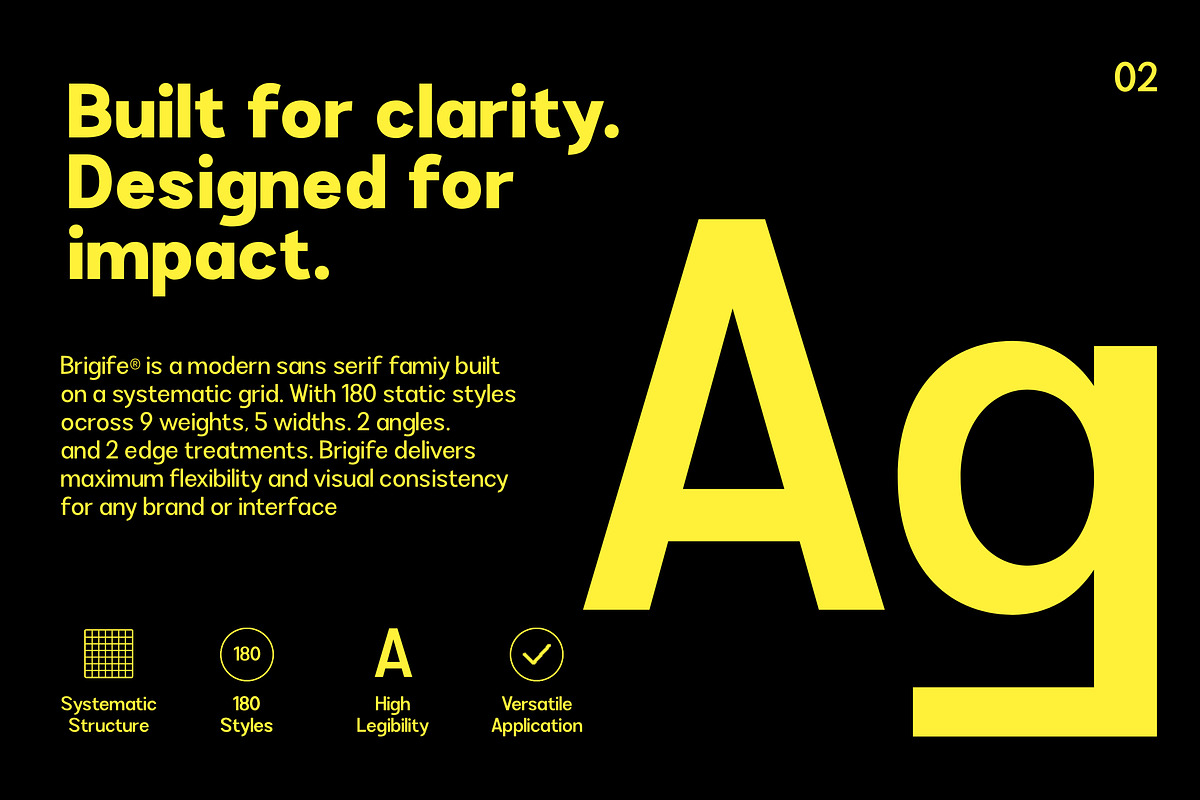 Brigife - Family Font, a Sans Serif Font by Rastype (Photo 5 of 11)
