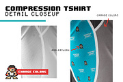 Men's Compression T-shirt Mock-up, a Shirt Mockup by Supah Shop (Thumbnail 5 of 5)