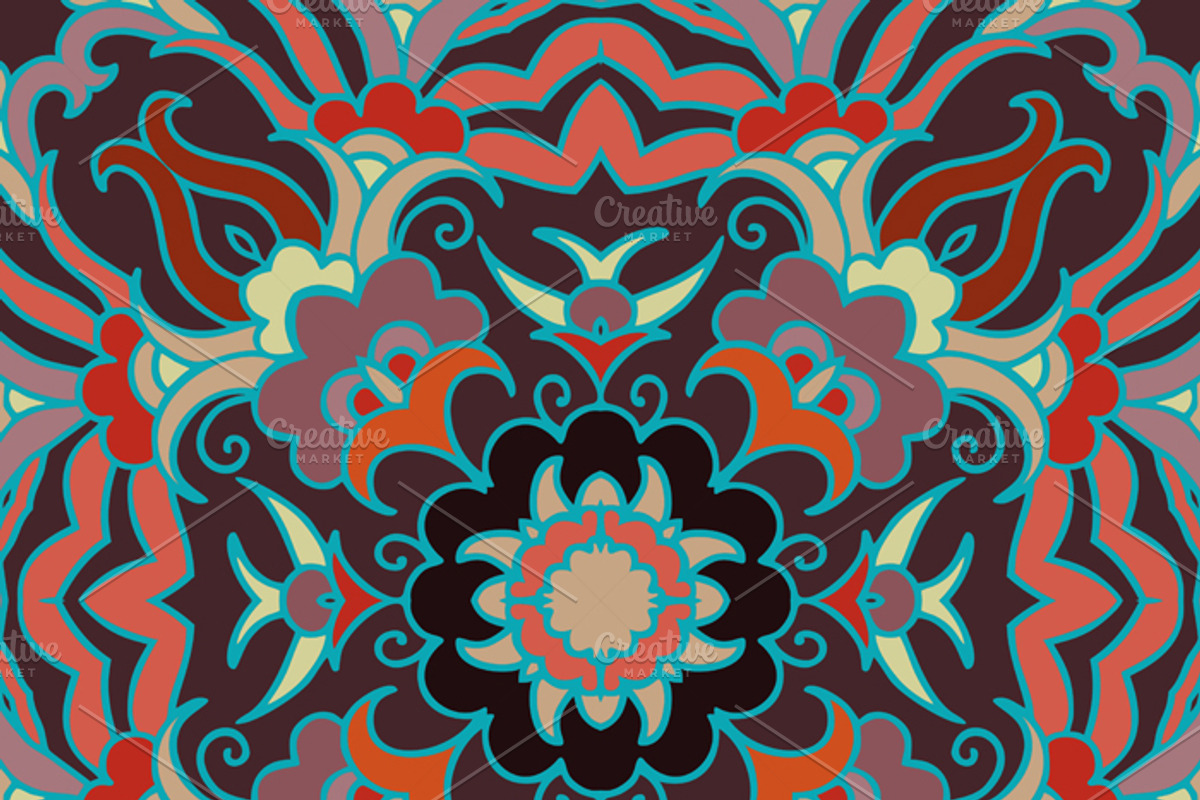 Set of decorative azulejo designs preview 2