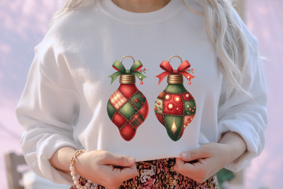 Watercolor Christmas Lights Clipart, an Illustration by designcity5 (Photo 4 of 5)