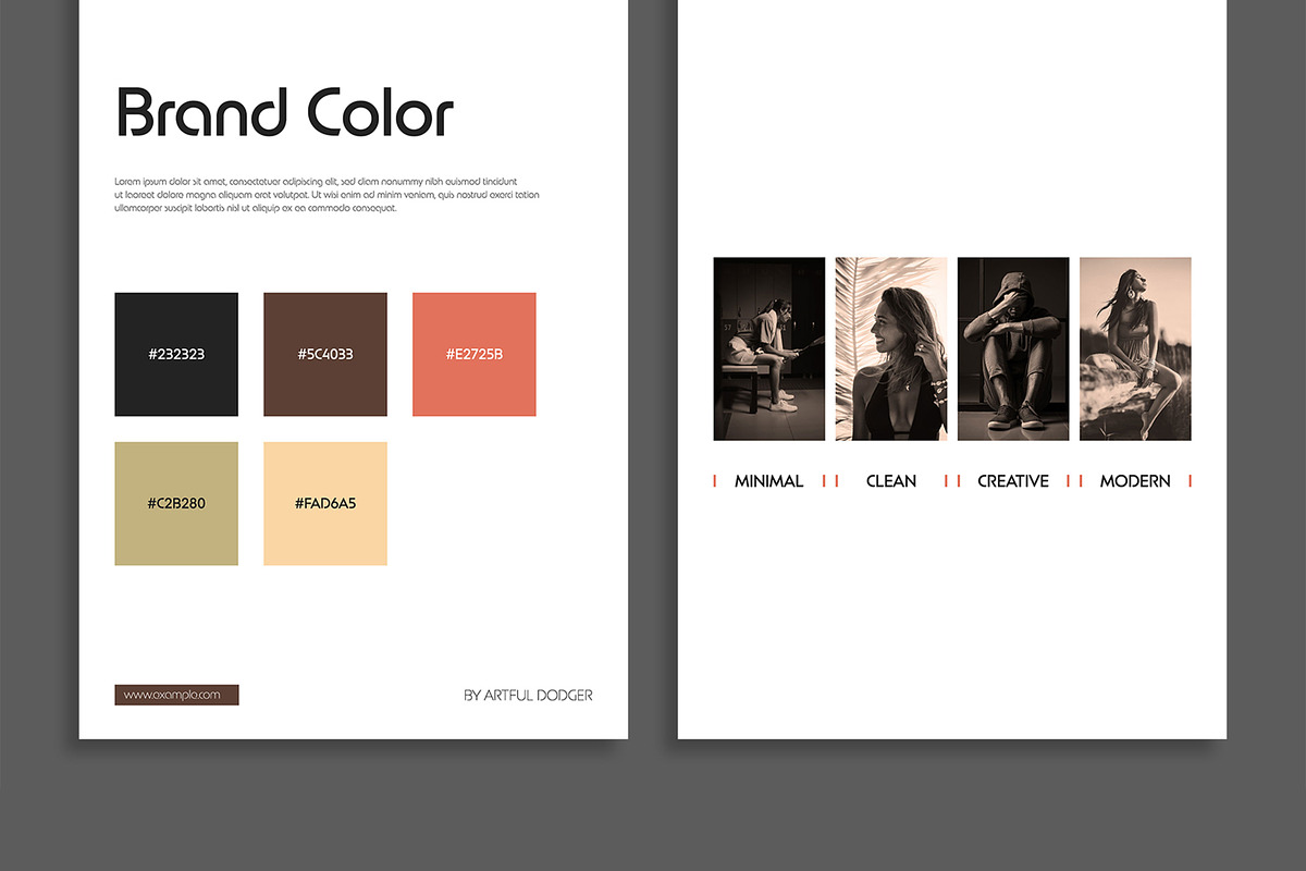 Minimal Brand Identity Mood Board, a Social Media Template by MightyDesign (Photo 5 of 10)