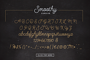 Smoothy - Cursive Script & Sans, a Script Font by Ian Barnard (Thumbnail 7 of 7)