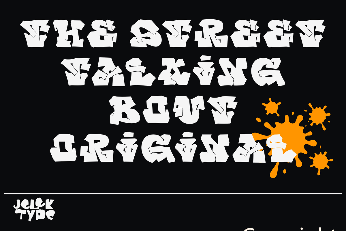 Spray Cult, a Blackletter Font by JelekType (Photo 6 of 8)