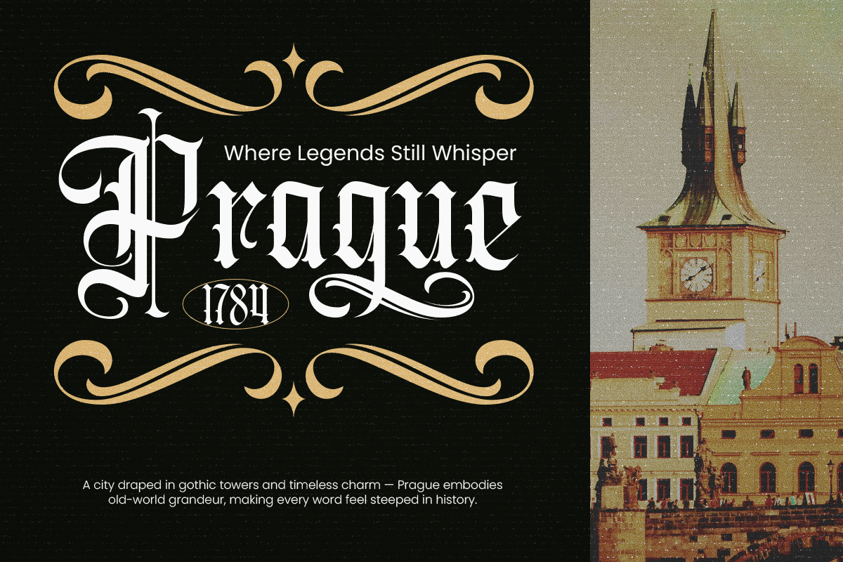 Vighty - Blackletter Font, a Blackletter Font by Sronstudio (Photo 5 of 9)