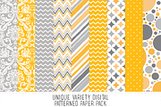Jackie Yellow Pattern Paper Pack, a Pattern Graphic by Angie Sandy (Thumbnail 1 of 2)