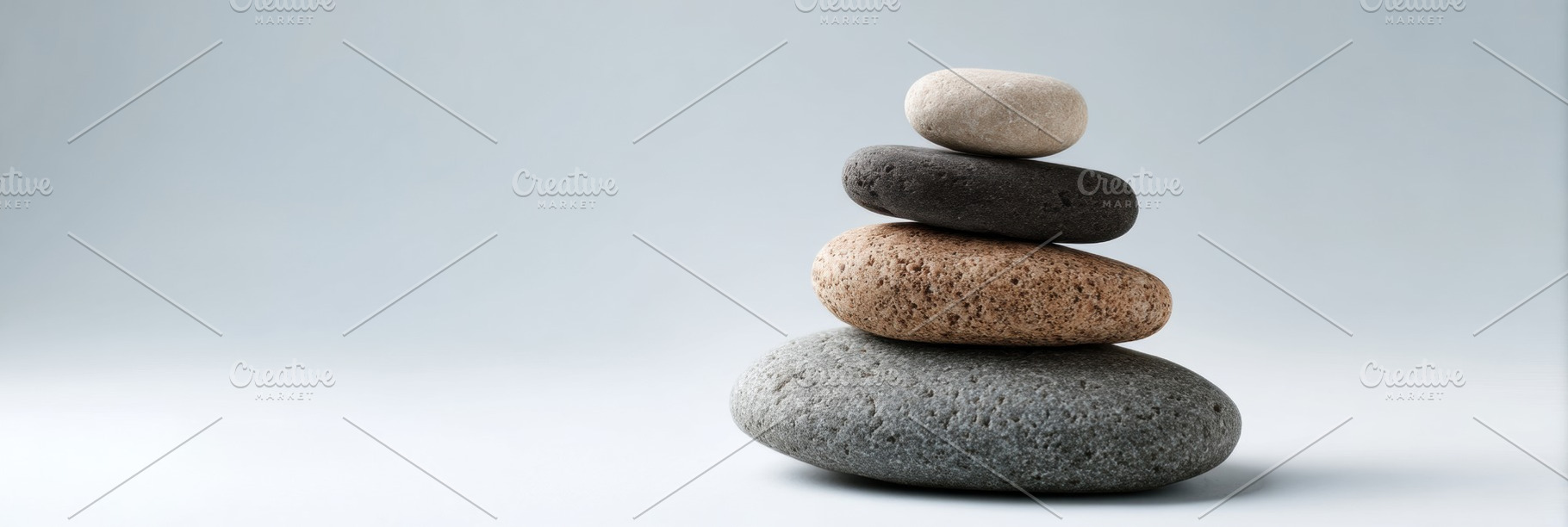 Stacked Zen Stones, a Wallpaper Photo by Virgo Studio