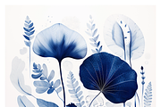 Deca Co - Blue Ink Botanical Shapes, a Texture Illustration by milatovar (Thumbnail 10 of 25)