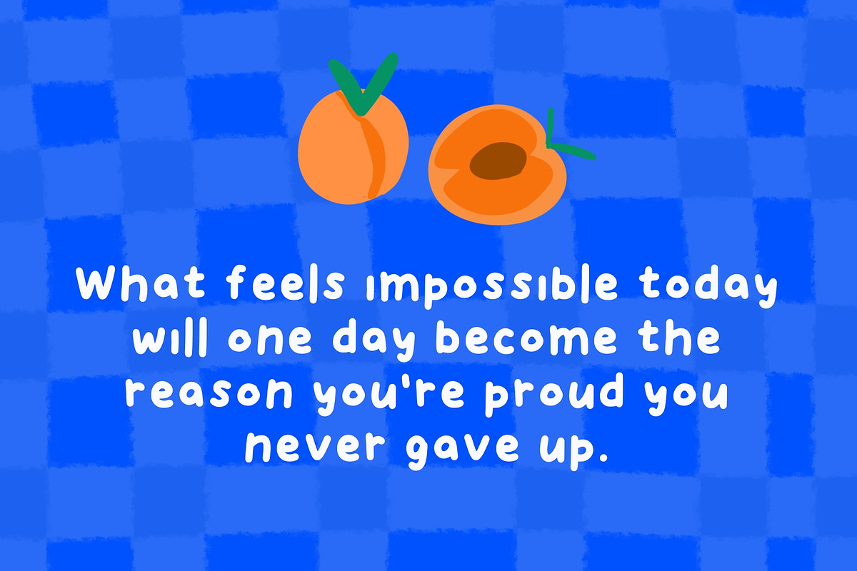 Tasty Apricots - handdrawn cute font, a Handwritten Font by Ashiya Pixel (Photo 9 of 12)
