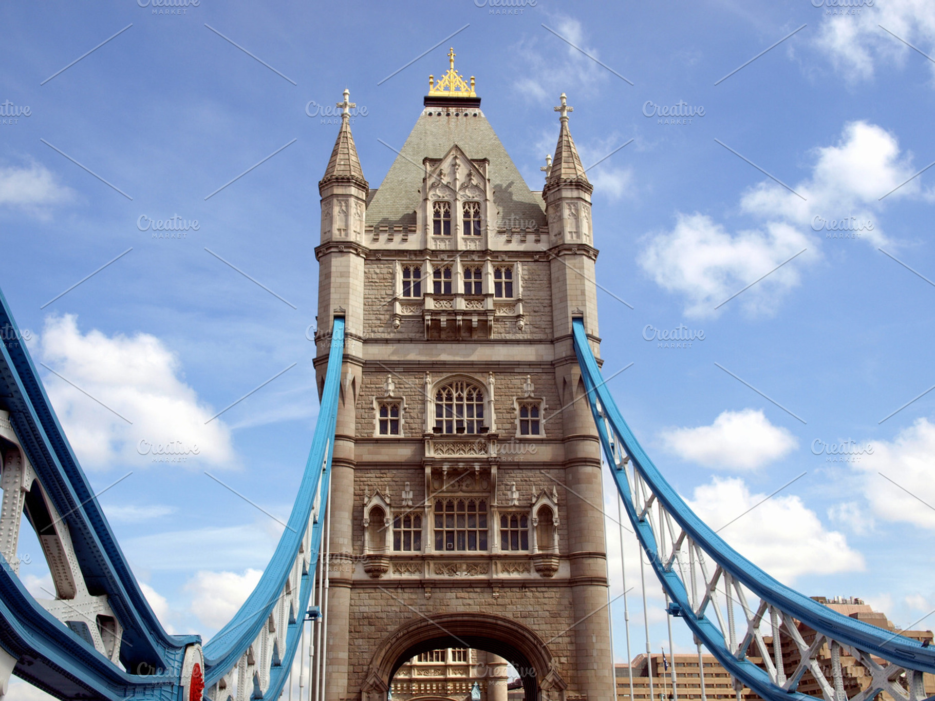 Tower bridge in london containing tower, bridge, and london