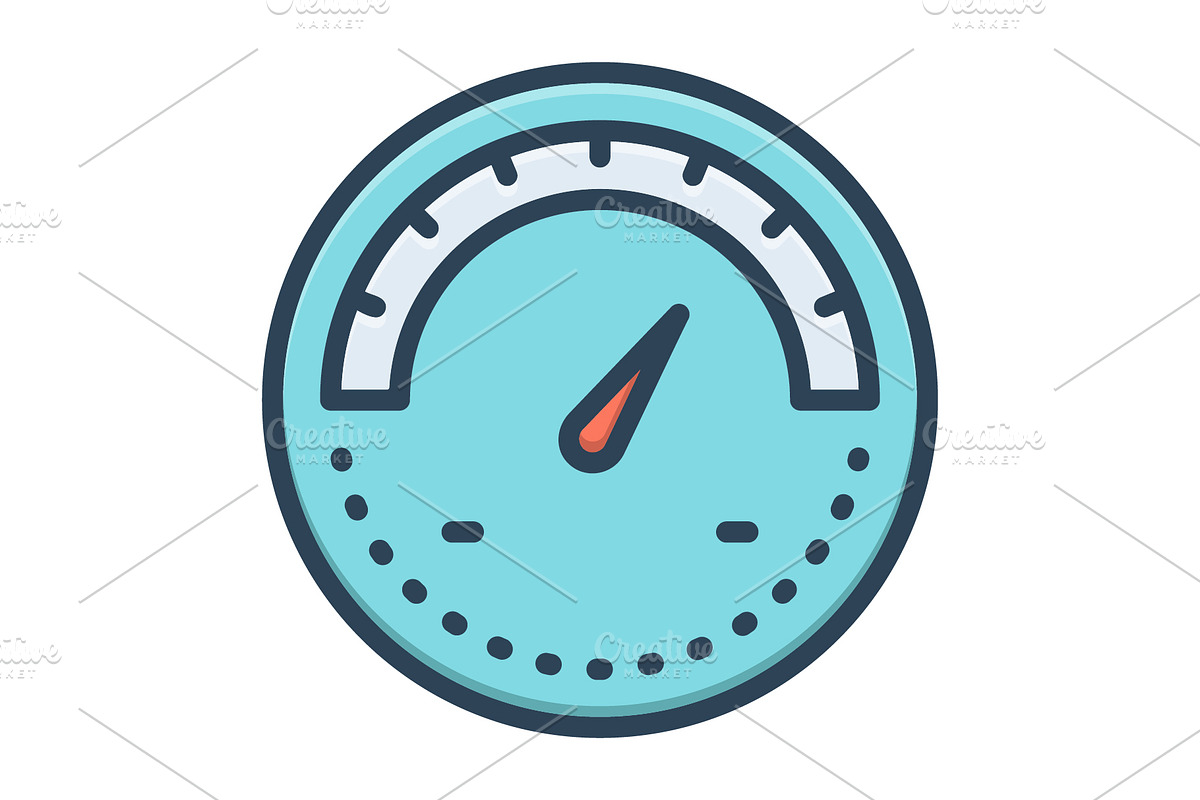 Indicate speedometer color icon, a Duotone Icon by Creative priyanka