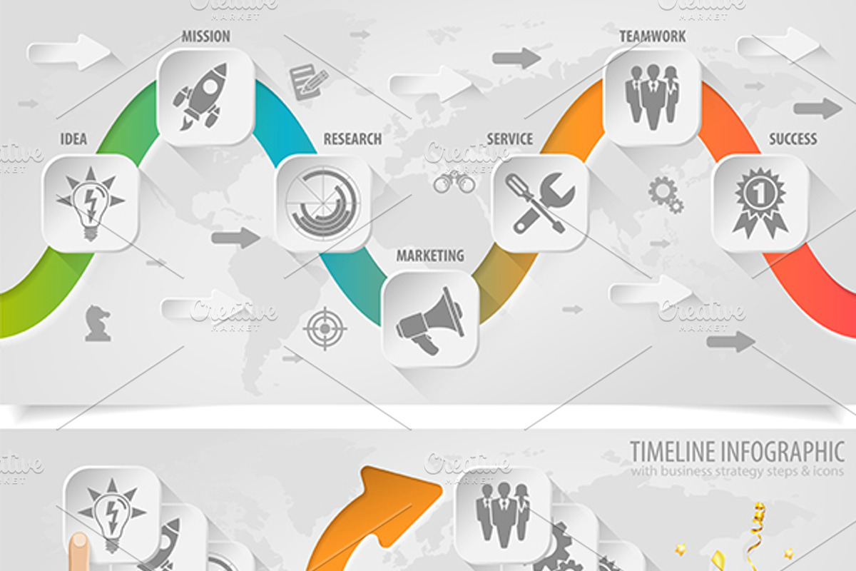 Timeline Infographics, a Technology Illustration by TAlex (Photo 6 of 6)
