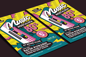 80's Music Event Flyer