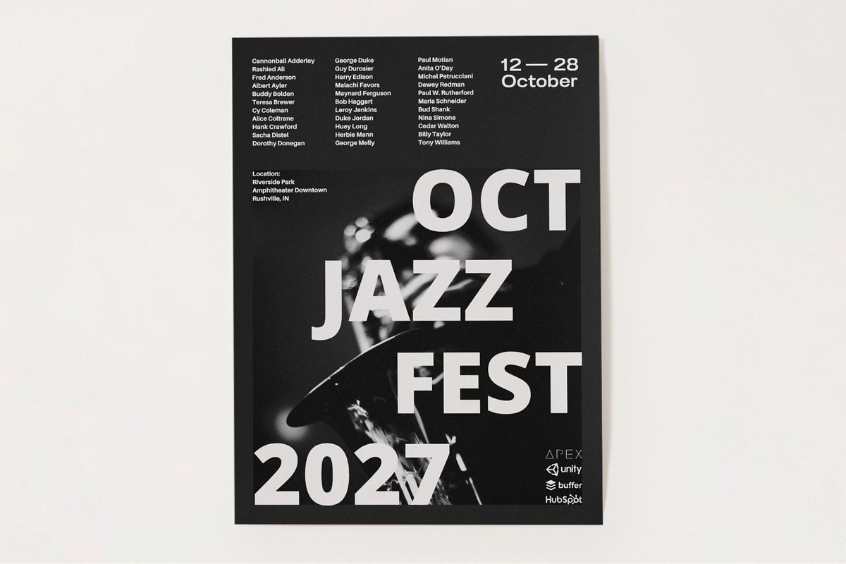Bold Colorful Event Poster Template, a Poster Template by LePosey Studio (Photo 5 of 8)