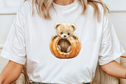Autumn Teddy Bear Sublimation, an Illustration by CraftArtStudio (Thumbnail 4 of 6)