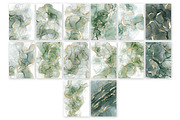 Green Alcohol Ink Collection, a Background Graphic by JT Digital Studio (Thumbnail 3 of 6)