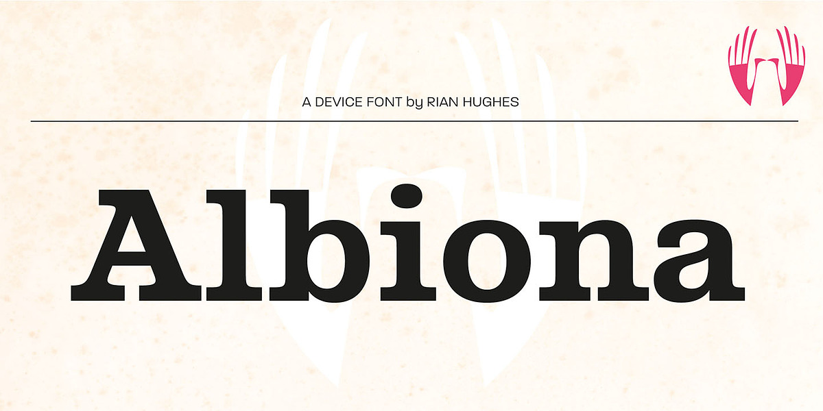 Albiona, a Slab Serif Font by Device (Photo 1 of 5)