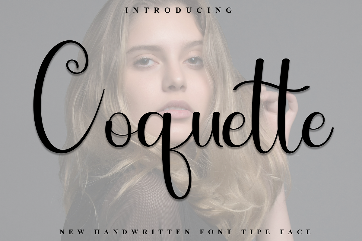 Coquette, a Handwritten Font by InermediaSTUDIO (Photo 1 of 8)