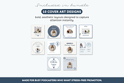 Podcast Canva Instagram templates, a Social Media Template by Cate Creates (Thumbnail 8 of 10)