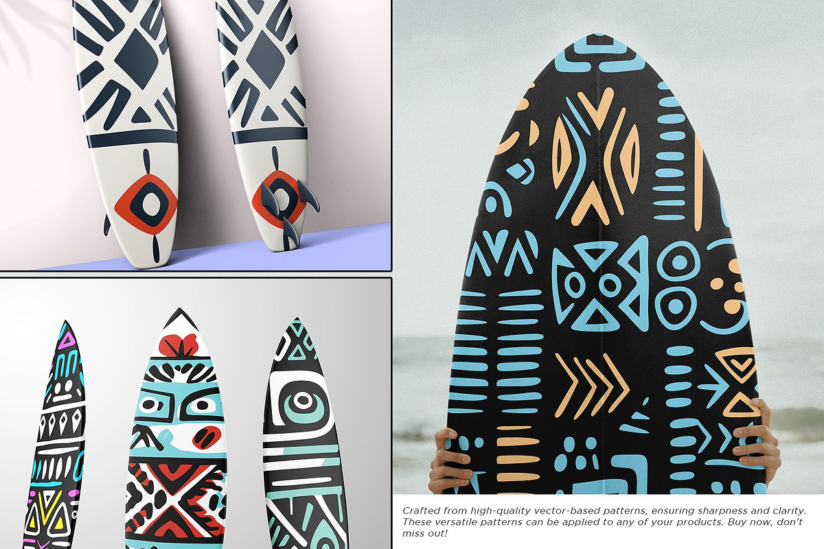Ethnic-Inspiredf Tribal Pattern Set, a Pattern Graphic by Vibrand Studio (Photo 1 of 12)