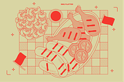 BBQ Food Vector Illustrations, a Food Illustration by TheFoodAtlas (Thumbnail 17 of 17)