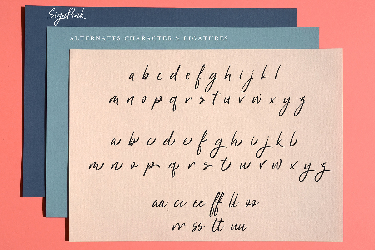 SignPink, a Script Font by Indotitas (Photo 6 of 9)