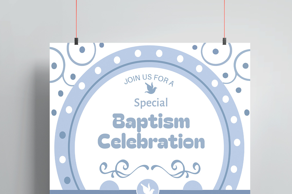 Baptism Invitation, a Stationery Template by MightyDesign (Photo 4 of 8)