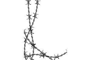 Barbed wire background., a Background Graphic by incomible