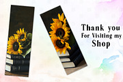 Book Stack Bookmark, an Illustration by Watercolor design (Thumbnail 3 of 3)