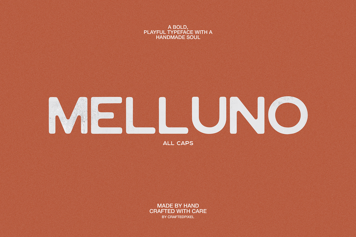 Melluno - Handwriting Font, a Handwritten Font by Crafted Pixel (Photo 1 of 8)