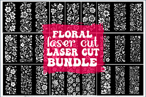 Intricate Floral Laser Cut Panel, a Graphic by balal