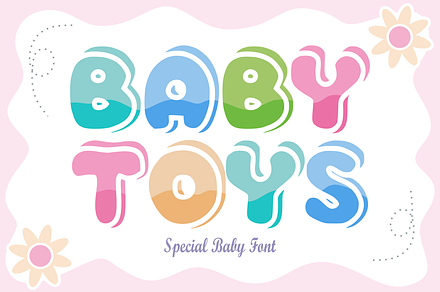 Baby Toys - Cartoon Font Types, a Font by AMC STUDIO