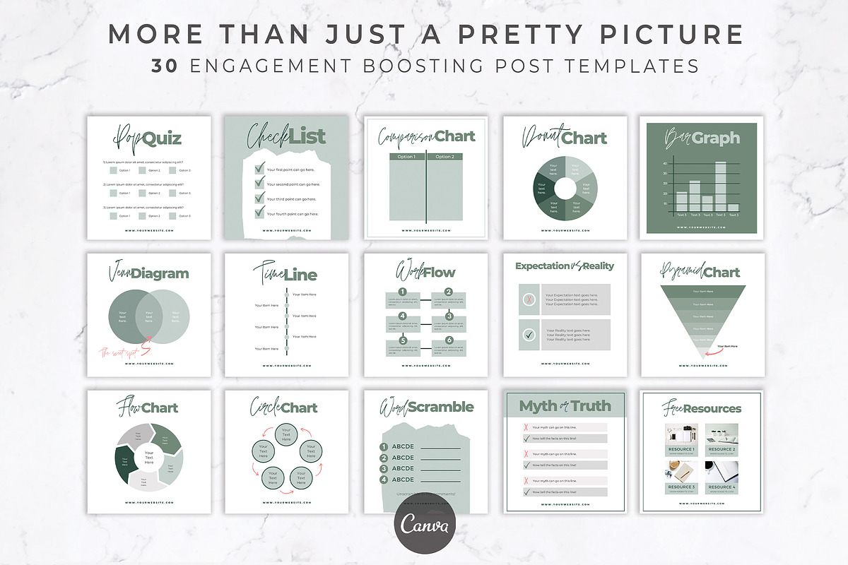Instagram Engagement Booster | Canva, a Social Media Template by Thirty One Palms Studio (Photo 2 of 7)