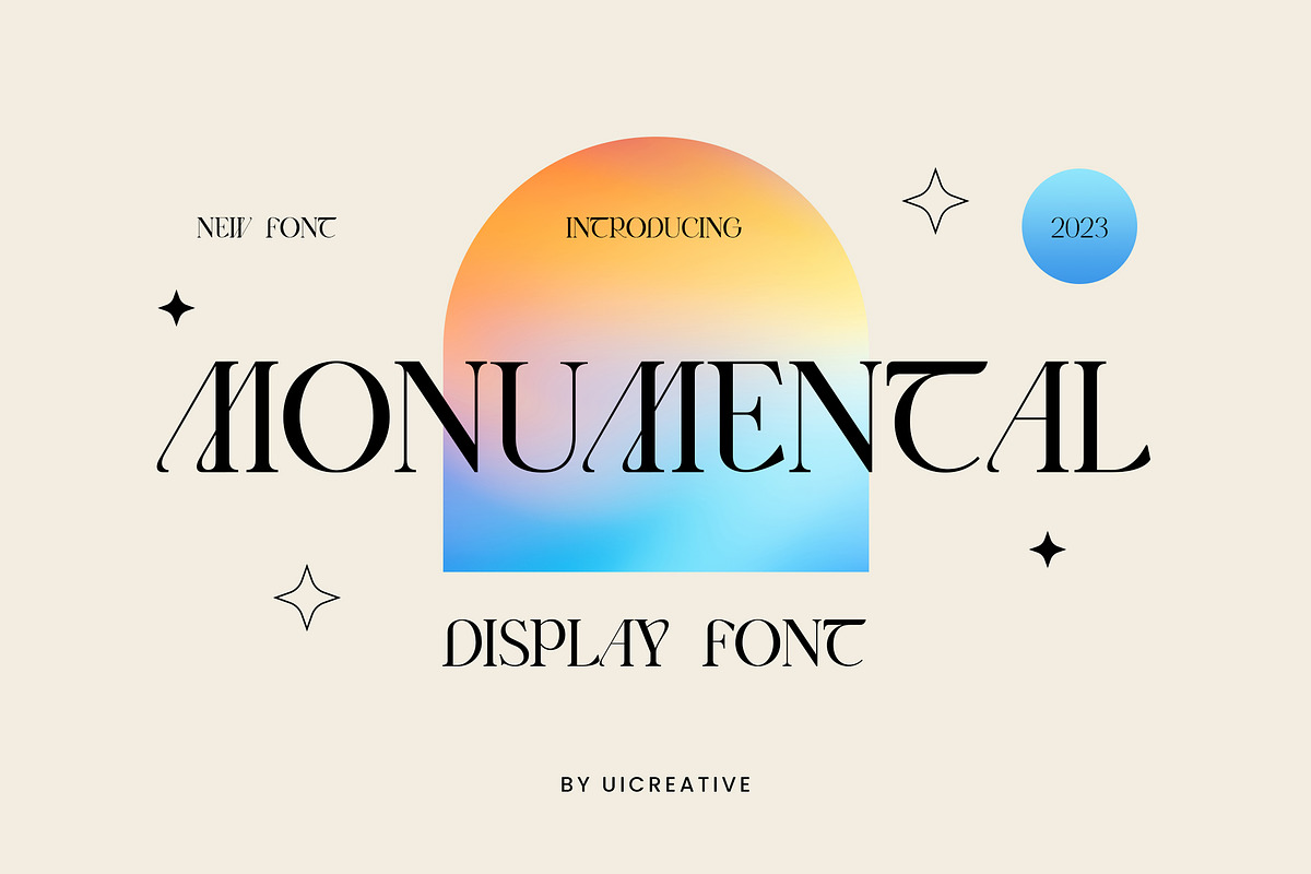 Monumental Modern Display Serif Font, a Serif Font by UICreative (Photo 1 of 13)
