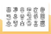 Customer Loyalty Program Icons, an Outline Icon by Becris (Thumbnail 3 of 3)