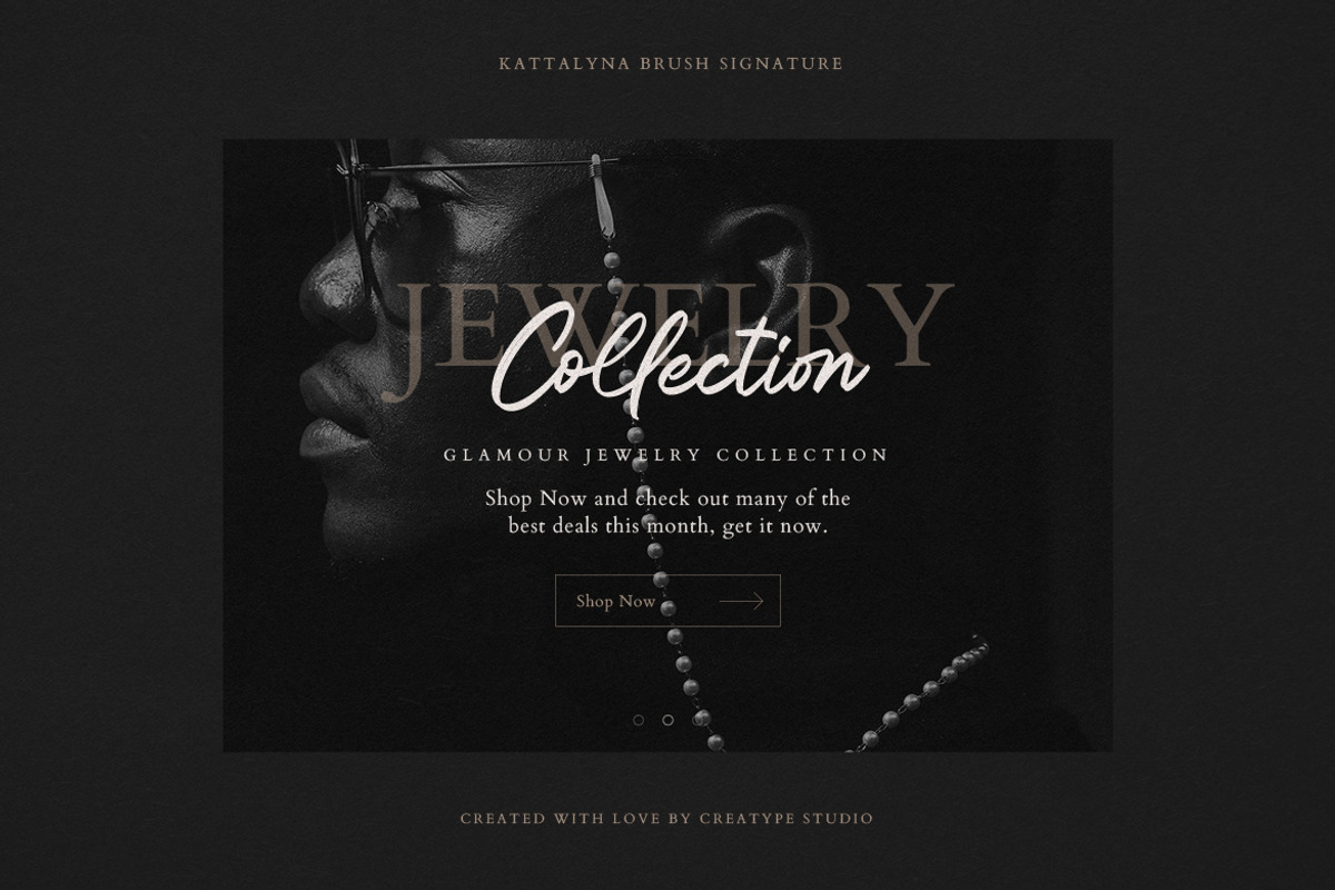 Kattalyna Brush Signature, a Script Font by Creatype Studio (Photo 3 of 9)