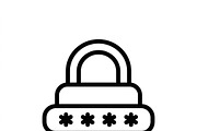 41 Home Security Icon Set, an Outline Icon by adenpinkstore (Thumbnail 11 of 16)