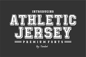 Athletic Jersey - Varsity Font, a Slab Serif Font by KiddoGlyphs Studio