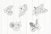 Tropical Vibes Lettering Pack, an Object Graphic by Digitaliya (Thumbnail 11 of 11)
