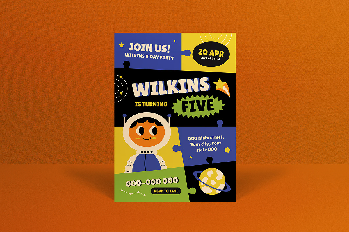 Birthday Invitation, an Invitation Template by graphicook (Photo 1 of 3)