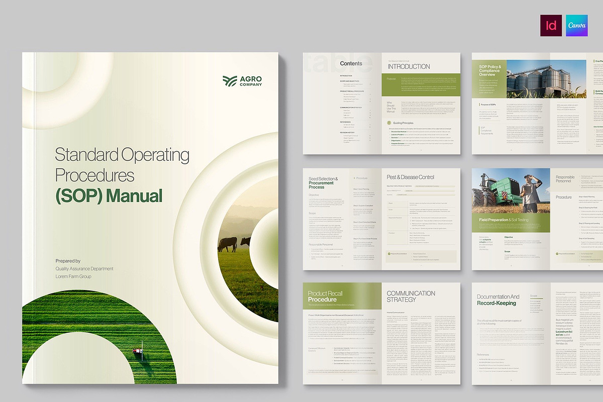 SOP Manual Brochure Template