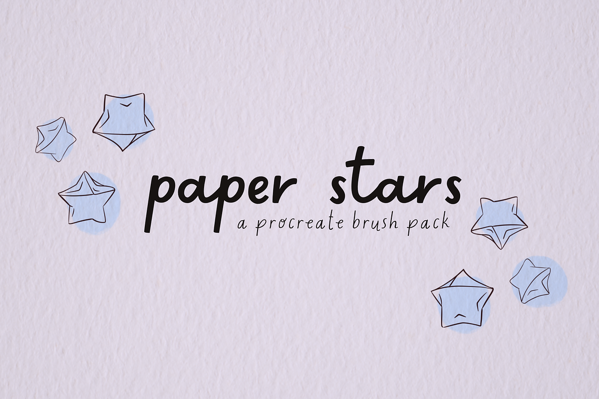 paper stars brush pack, a Brush Add-On by pinkdrinksoul