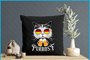 Oktoberfest Cat Bavarian Drinking, a Graphic by Creativeusart (Thumbnail 4 of 4)
