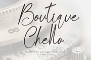 Boutique Chello, a Handwritten Font by Yoga Letter (Thumbnail 1 of 6)