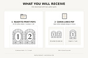 Stained Glass Wedding Table Numbers, an Invitation Template by Arfis (Thumbnail 11 of 11)