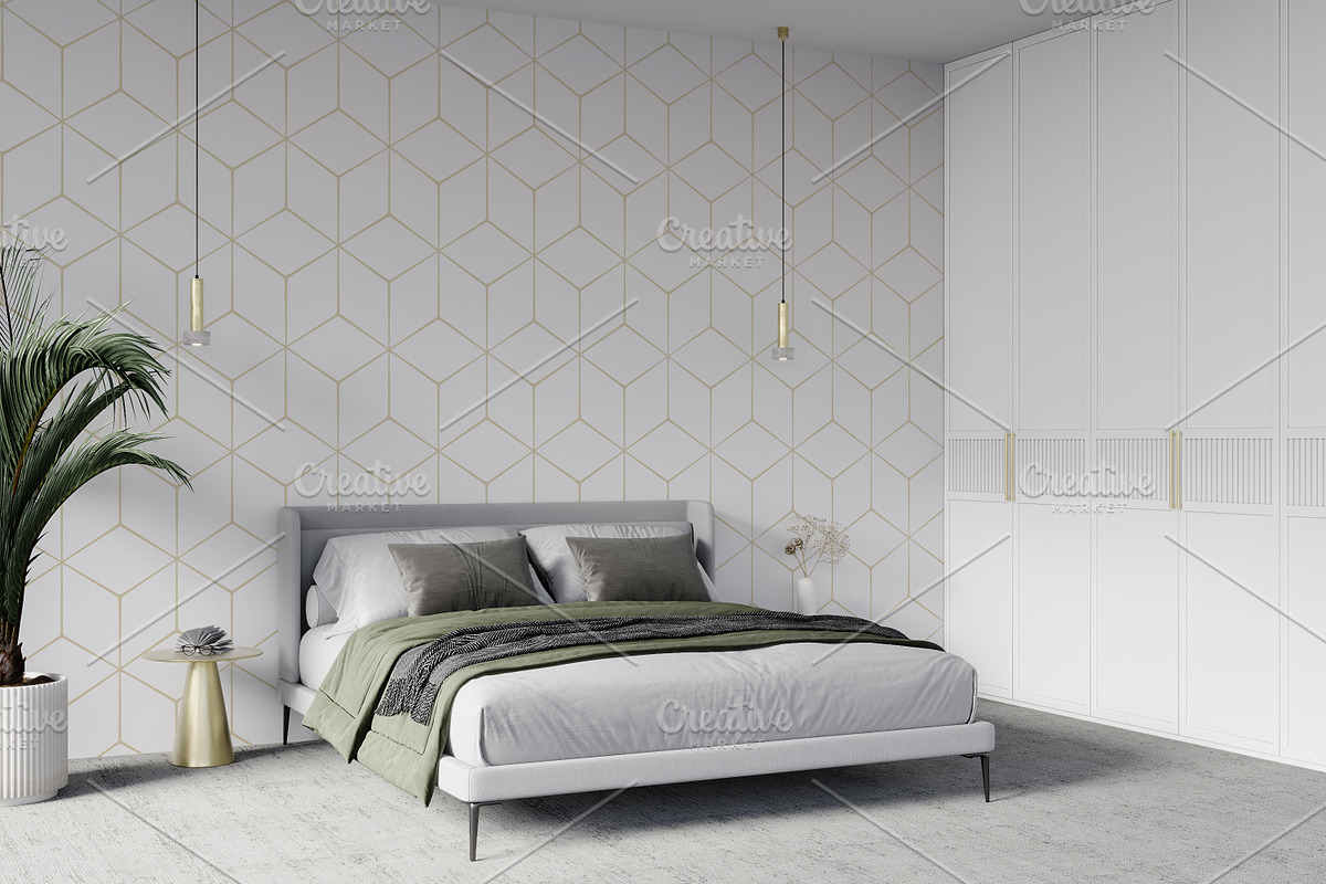 Wallpaper mockup - luxury & minimal, a Household Mockup by Hunny Badger (Photo 6 of 9)