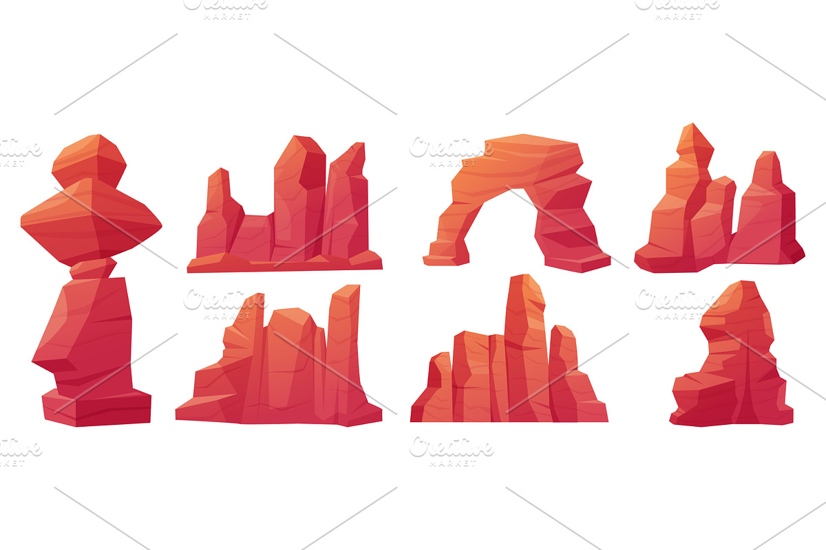 Desert stones. Canyon, rock, an Illustration by LadadikArt
