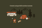 Fall Outdoor Illustrations, a Seasonal Illustration by Nixon Design (Thumbnail 5 of 6)