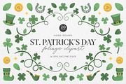 St. Patrick's Day Foliage Graphic Pa, an Object Illustration by DesignerCandies (Thumbnail 1 of 3)